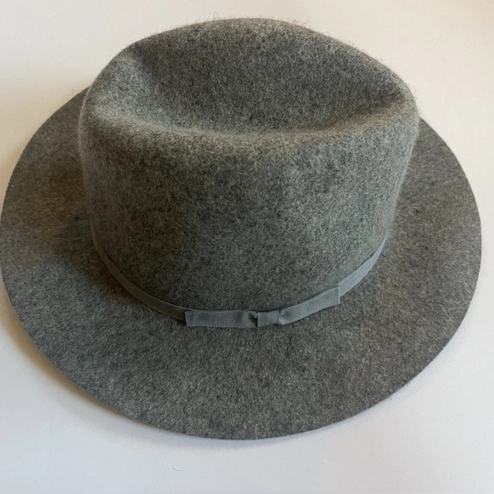 NWT Nordstrom 100% Felted Wool Hat Adjustable Fit Gray Women’s One Size